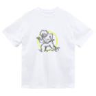 JOJOJO FABRICの雲オジサン （ブラック+イエロー） Dry T-Shirt