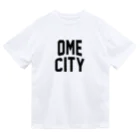 JIMOTOE Wear Local Japanの青梅市 OME CITY ロゴブラック ドライTシャツ