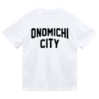 JIMOTOE Wear Local Japanの尾道市 ONOMICHI CITY ロゴブラック ドライTシャツ