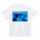 ペンギンの写真のヒゲペンギン　写真　リアル ドライTシャツ