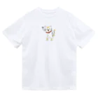 招き猫ポコ太郎のタロさ ドライTシャツ