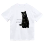 Jasmine工房の黒猫大好き ドライTシャツ