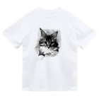 MioluckypinkyのBig 子猫　破いちゃった ドライTシャツ