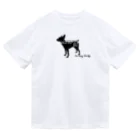 ハデ犬グッズ部門のミニピンシルエット Dry T-Shirt