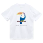 miimikaのオオハシ科の鳥 ドライTシャツ