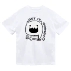 イラスト MONYAAT のやるきボタンA ドライTシャツ