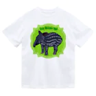 LalaHangeulのBaby Malayan tapir(マレーバクの子供) ドライTシャツ