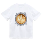 Prism coffee beanの【Lady's sweet coffee】ラテアート エレガンスリーフ / With accessories ドライTシャツ