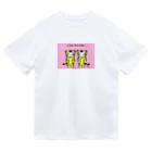 mikepunchのおにぎりキッズ・とらのいをかりるねこ（pink） ドライTシャツ