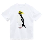 LalaHangeulの　風に吹かれるイワトビペンギンさん(文字無しバージョン Dry T-Shirt