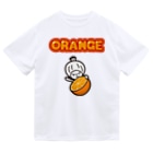 きくのらくがきのオレンジときく　（英文字入り） Dry T-Shirt