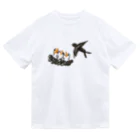 tamaccoの燕の親子 Dry T-Shirt