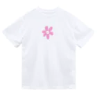 YURRYのDusty pink flower ドライTシャツ