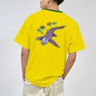 LalaHangeulのGhost Shark　ハングル版　バックプリント Dry T-Shirt