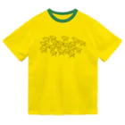 piro piro piccoloのミユビシギ19＋ハマシギ1 ドライTシャツ