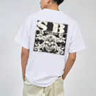 Ａ’ｚｗｏｒｋＳのSKULL&BONE TRIBAL GRUNGE WHT ON BLK ドライTシャツ