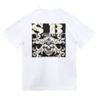 Ａ’ｚｗｏｒｋＳのSKULL&BONE TRIBAL GRUNGE WHT ON BLK Dry T-Shirt