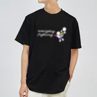 amaのEveryday Fighting_ロゴ_白 ドライTシャツ