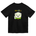 ガサメの時間－グッズショップの夏でも快適☆ドライTシャツ(各色【ブラック系】)【まねきのねこ　ふぅ】幸運招き手バージョン ドライTシャツ