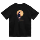 キッズモード某の月と黒ワンピの女の子 Dry T-Shirt