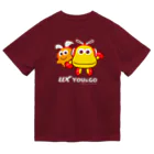 「ゆぅちゃんゴーちゃん」のグッズSHOPのゆぅ＆ゴーよこ並び（ロゴ白） Dry T-Shirt