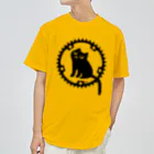 KOGUMA Factory SHOPのチェーンリングねこ・ブラック Dry T-Shirt