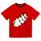 月が輝くこんな夜にのペンギン ドライTシャツ