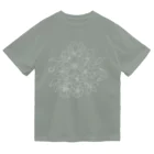 ぺんしるのヒメリンゴの花（白） ドライTシャツ