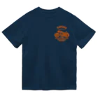 キッズモード某の武骨なバイクデザイン orange(前後pt） Dry T-Shirt