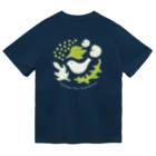 TOSHINORI-MORIの鳥と野ぶどう（キミドリ） ドライTシャツ