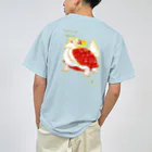 ぷらねっとガミュラのハイビスカスろんぐいさん ドライTシャツ