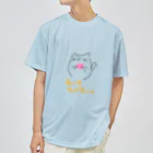 Mi-taro-のアイスが食べたいおとどけねこ。 ドライTシャツ