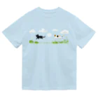 たびねこグッズSHOPのたびねこあぜ道の二人 Dry T-Shirt