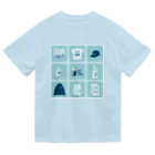 Teal Blue CoffeeのTealBlueItems _Cube BLUE Ver. ドライTシャツ