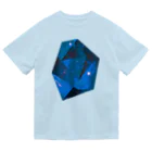 chihacoの星空の結晶（青） ドライTシャツ