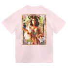 キキとココからのアールヌーボーの女神と戯れる天使たち ドライTシャツ