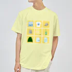 Teal Blue CoffeeのTealBlueItems _Cube YELLOW Ver. ドライTシャツ