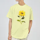 YURI MIUの向日葵 ＊ Sun Flower ドライTシャツ