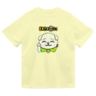 ガサメの時間－グッズショップの夏でも快適☆ドライTシャツ(各色【明るい系】)【まねきのねこ　ふぅ】幸運招き手バージョン Dry T-Shirt