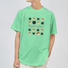 たびねこグッズSHOPのたびねこ-かおドット Dry T-Shirt