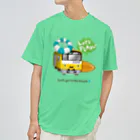 Train Kids! SOUVENIR SHOPの黄色い電車 「 海へ行こう 」 ドライTシャツ