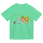 ネコのうーたんになりたいくちばしショップのにゃん扇風機となかまたち Dry T-Shirt