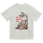 BeachBunnyのうさぎとねこ　Stay With Me ドライTシャツ