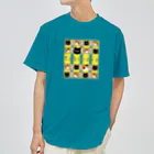たびねこグッズSHOPのたびねこ -かおチェック Dry T-Shirt
