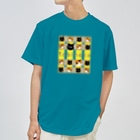 たびねこグッズSHOPのたびねこ -かおチェック Dry T-Shirt