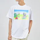 「アートとメルヘンと創作の森グッズ」のファンタジー物語ピピのつばさ　(いたずらカラスのリルレ) ドライTシャツ