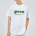 allure72の大人の推し活グッズ　おしゃれ　推しカラー  推し色　カラーロゴＴシャツ（グリーン ） Dry T-Shirt