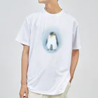 akane_art（茜音工房）のいきものイラスト（皇帝ペンギンの親子） ドライTシャツ