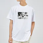 akane_art（茜音工房）のモノクロチワワ（おすまし） Dry T-Shirt