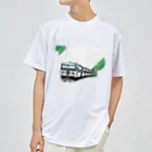やすこーん（YASCORN）鉄道の鉄道：「踊り子」185系デザイン（濃色用） ドライTシャツ